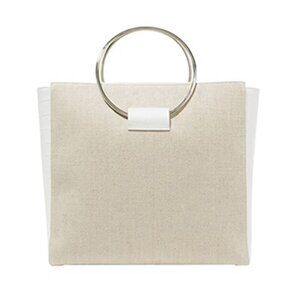 Little Liffner convertible ring tote shoulder bag large croc embossed